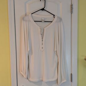 Diane Von Furstenberg Cream Blouse